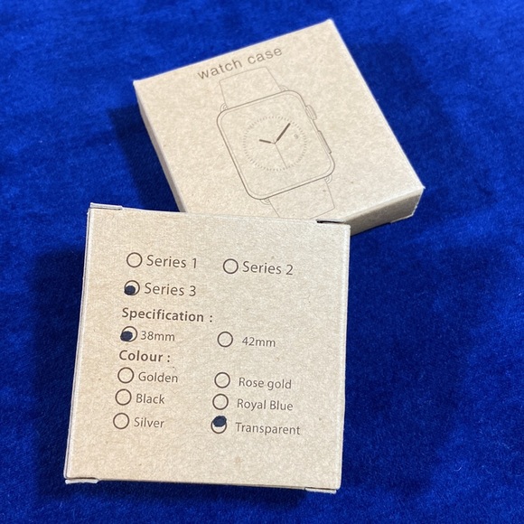 2 Clear Apple Watch Cases in boxes. 38mm. - Picture 4 of 4